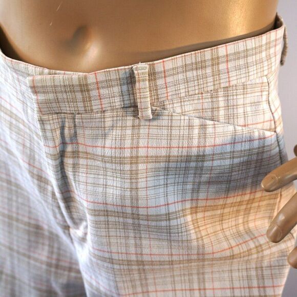 Dockers Womens Shorts Stain Defender Flat Front Plaid Stretch Size 4 - Picture 4 of 10